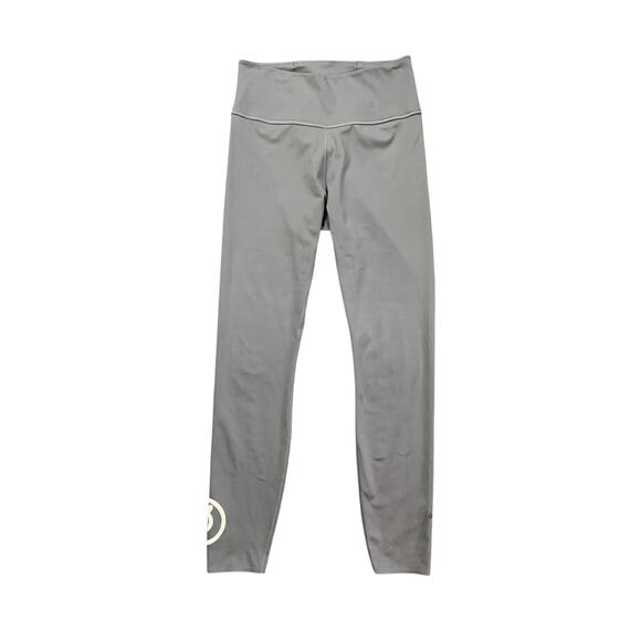 Nike Peloton Leggings Womens S Small Overcast One Luxe Dri Fit Ankle Logo Yoga - Picture 1 of 12